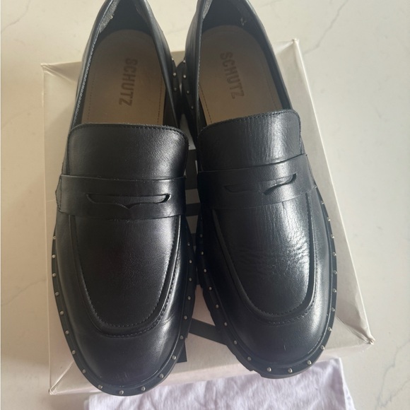 SCHUTZ Black Chunky Loafer - Picture 2 of 4